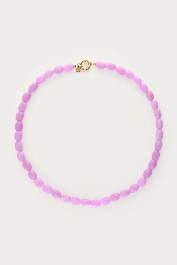 Collier LOLA lilas/perles