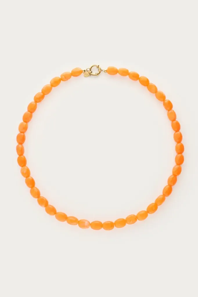 Collier LOLA orange/perles
