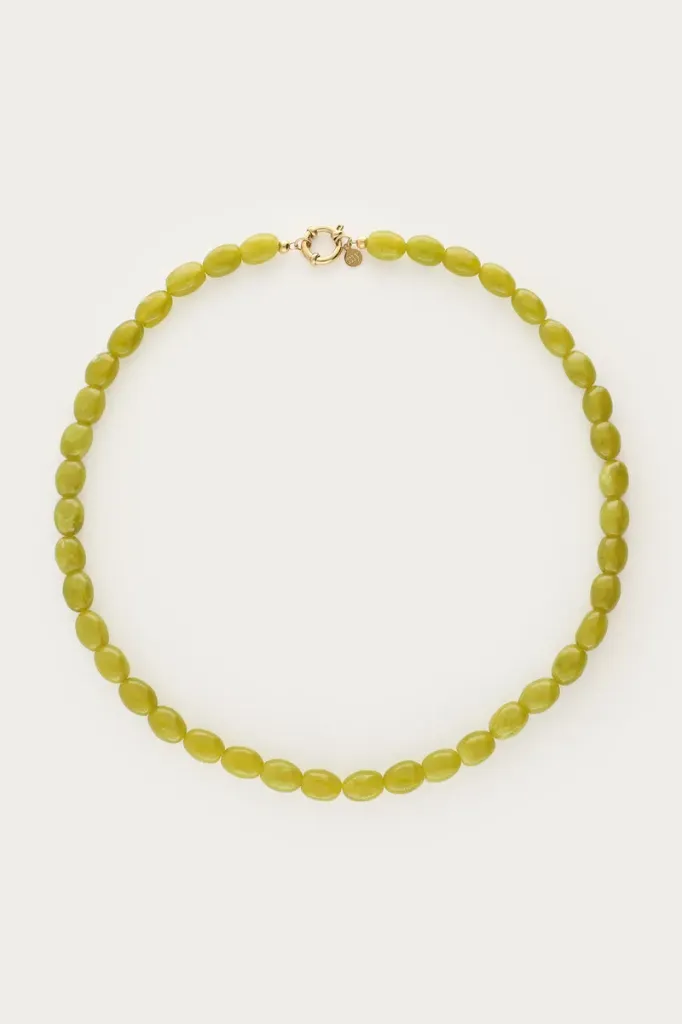 Collier LOLA vert/perles