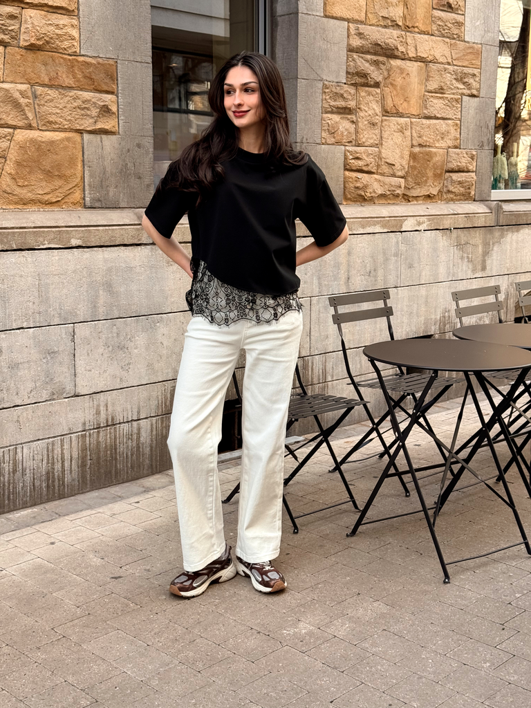 Jeans LOREL blanc