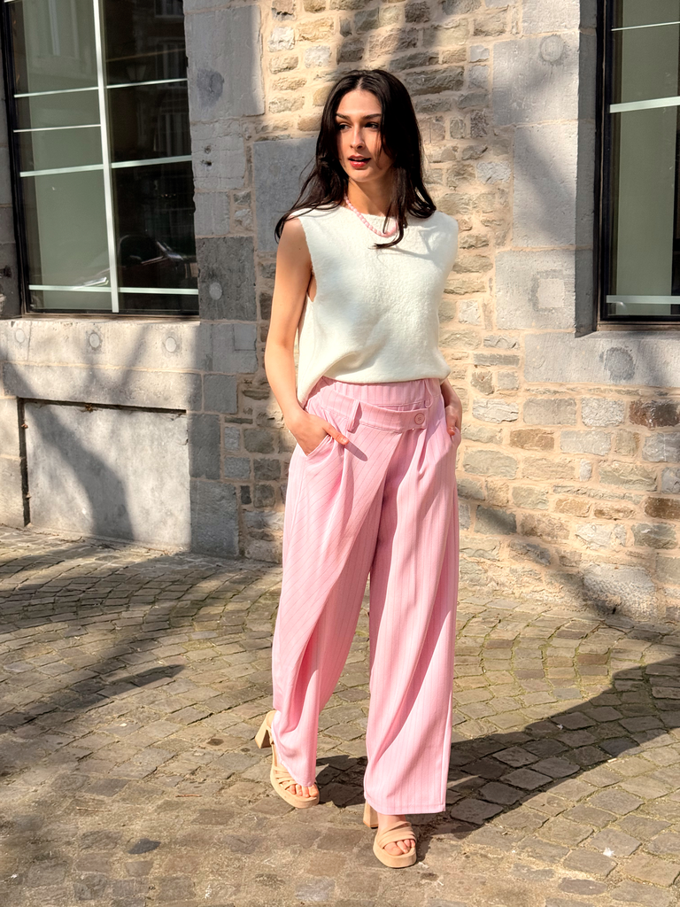 Pull ESTER blanc/dentelle