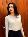 Pull CORALIE beige/cachemire