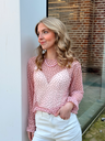 Blouse ANISSA rose/pois