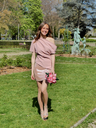 MAEVA VIEUX ROSE - Blouse asymétrique