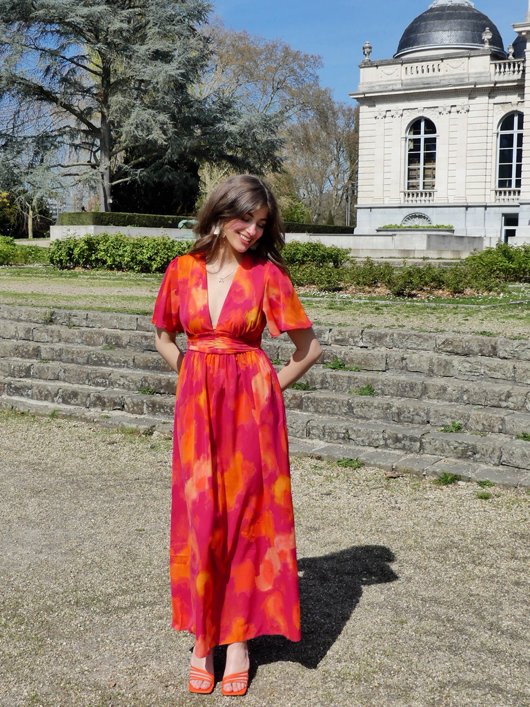 SOYA ROSE/CORAIL - Robe imprimée (S)