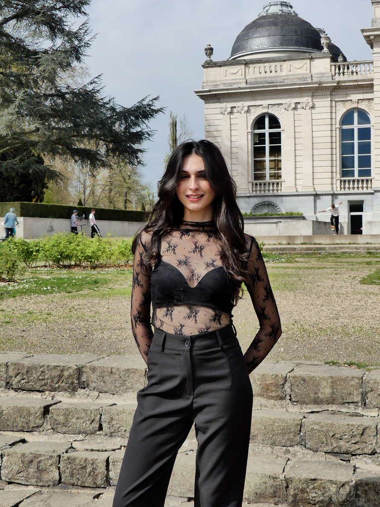 SIENA NOIR - Blouse en dentelle