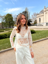 BLOOM BLANC - Blouse à fleurs