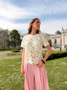 VANYA ÉCRU - Blouse en crochet