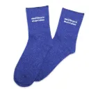 Chaussettes MEILLEURE MARRAINE bleu à paillettes