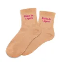 Chaussettes REINE DE L'APERO orange à paillettes
