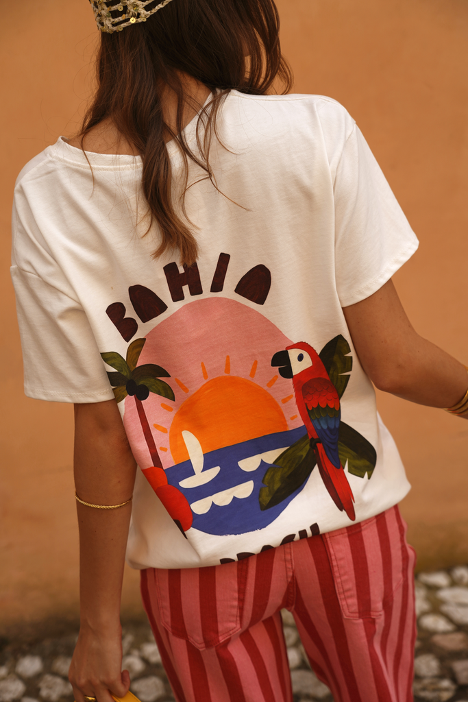 BRASIL BLANC - T-shirt imprimé