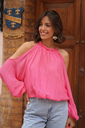 MERLA FUSCHIA - Blouse à épaules dénudées
