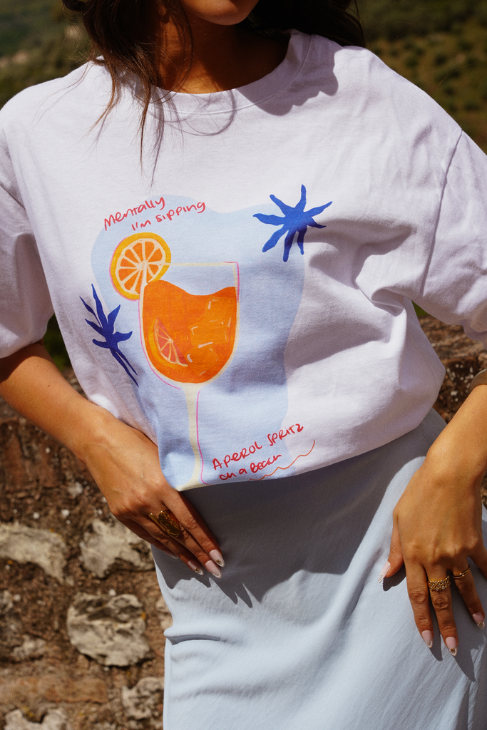 APEROL BLANC - T-shirt imprimé