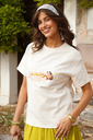 HOT-DOG BEIGE - T-shirt imprimé