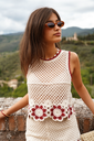 DONIE BEIGE - Top en crochet