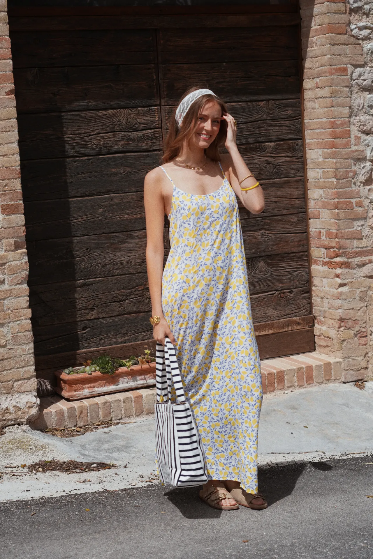 BARRI BLANC - Robe longue imprimée