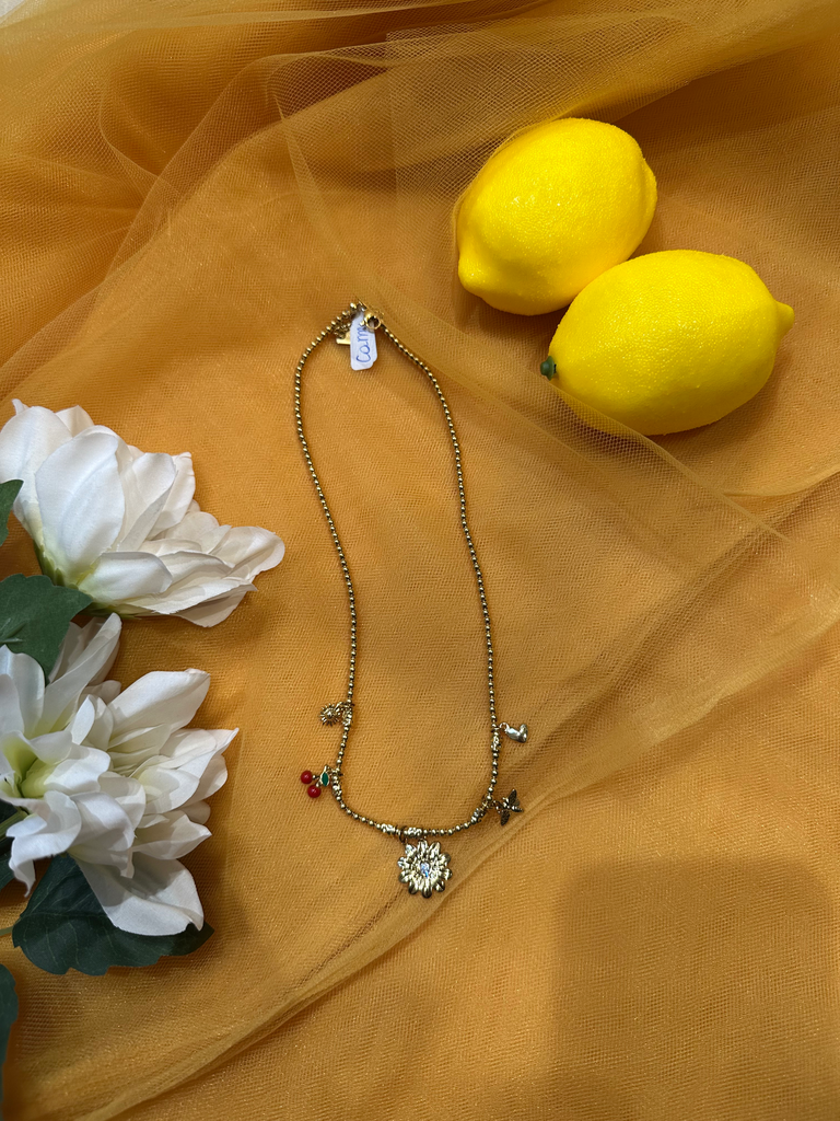 CAMI - Collier à charms avec cerise rouge