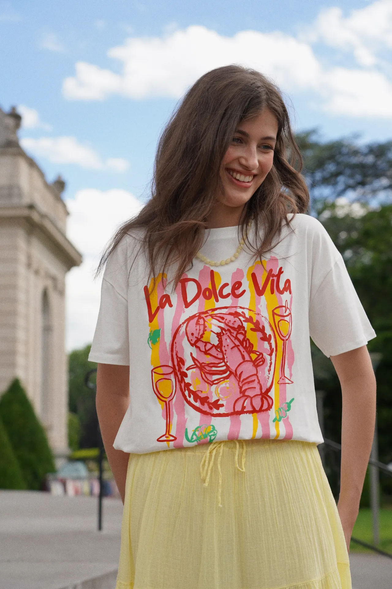 DOLCE BLANC - T-shirt imprimé