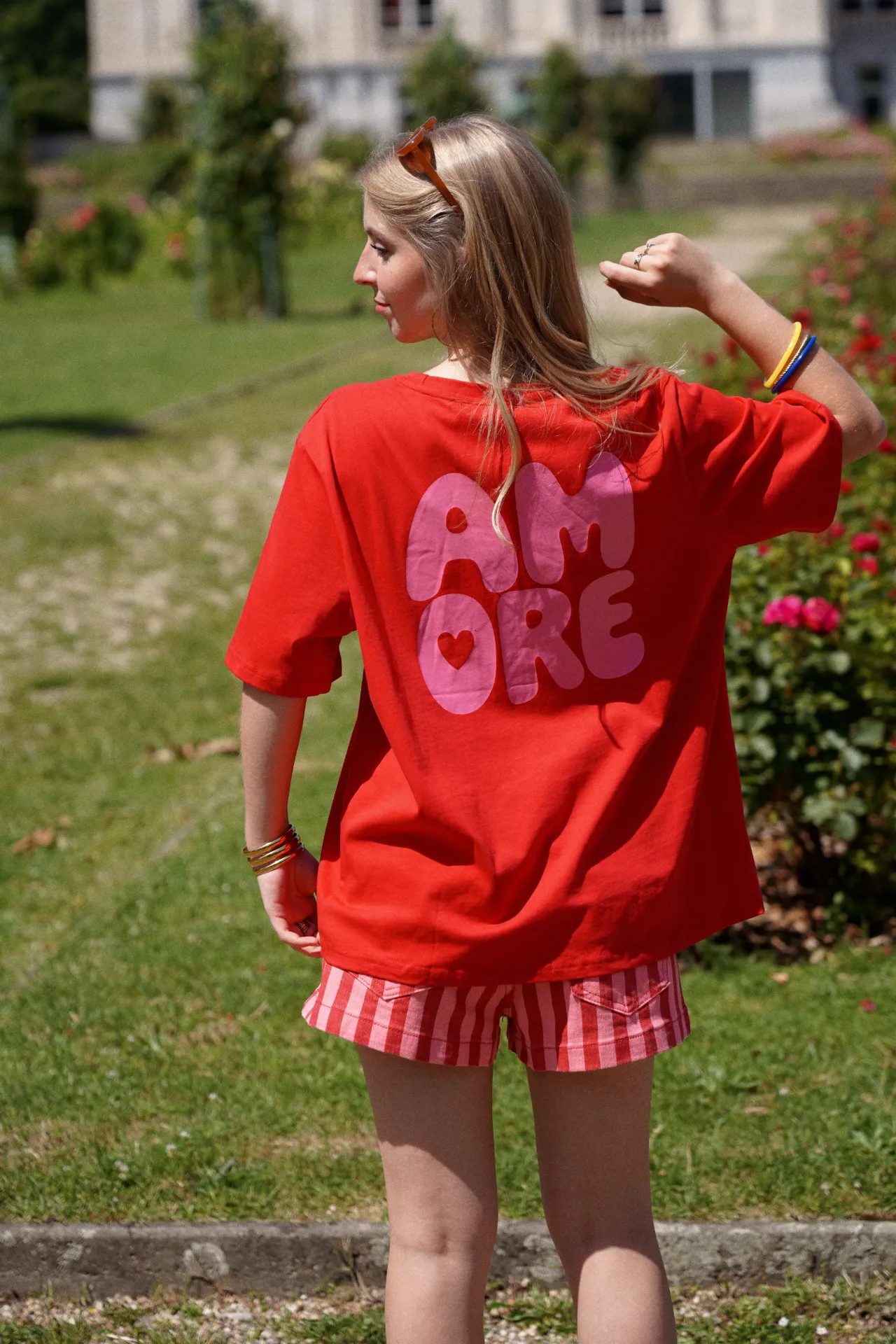 AMORE ROUGE - T-shirt avec texte