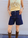 VALMY BLEU foncé - Short en jeans