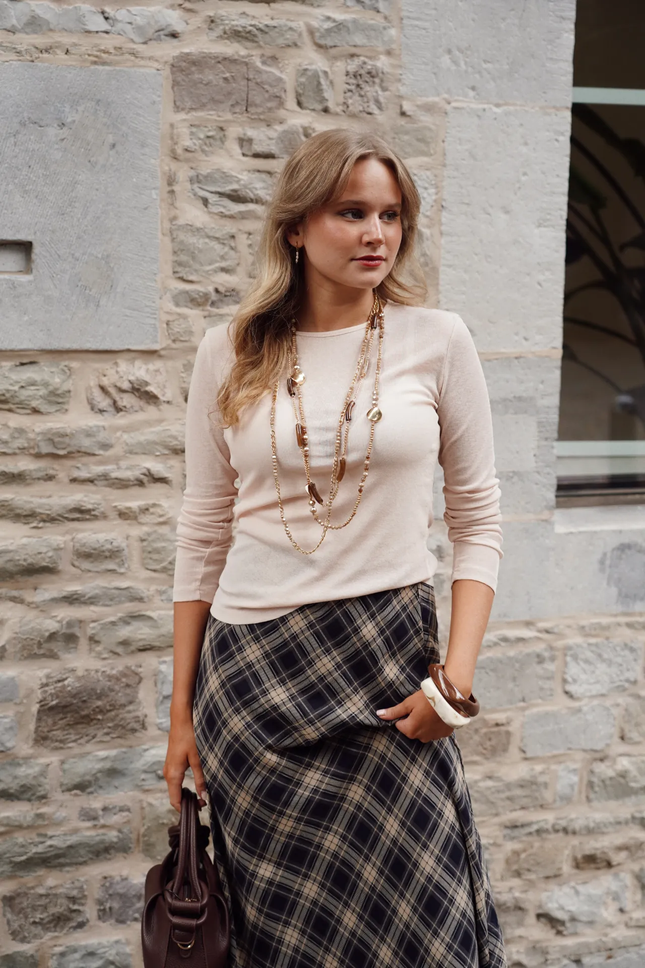 OLIVIO BEIGE - Pull léger