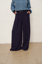 JESSIE BLEU MARINE - Pantalon large