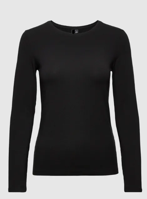 SIRENE NOIR- T-shirt manches longues