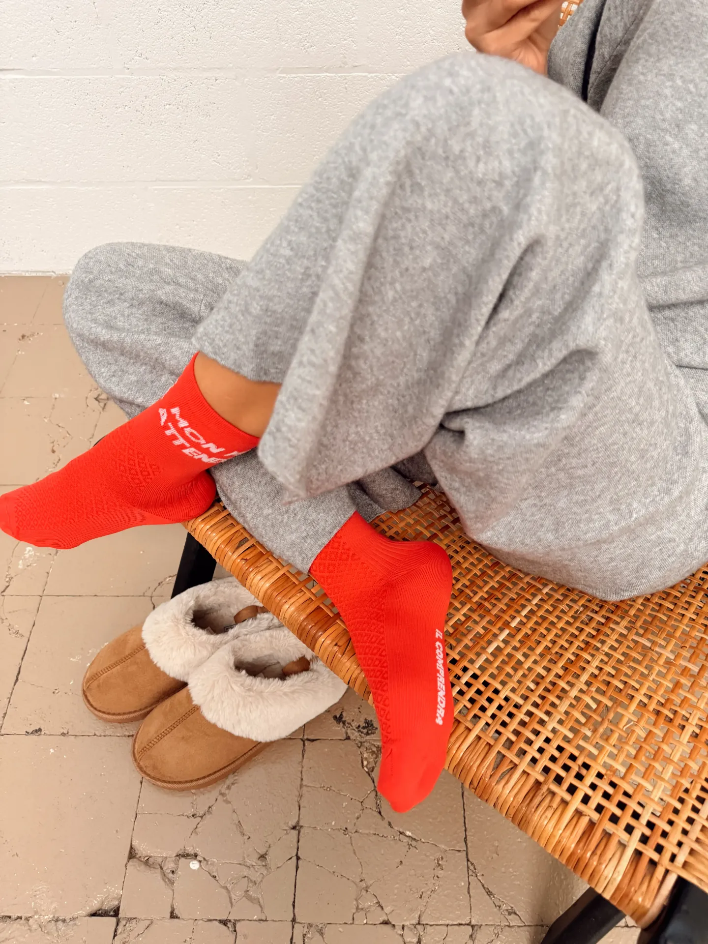 "MON MEC ATTENDRA" - Chaussettes de sport MOSAIQ