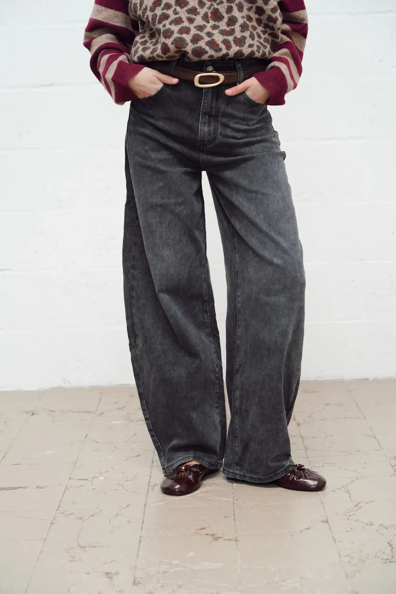 ISLA GRIS - Jeans balloon
