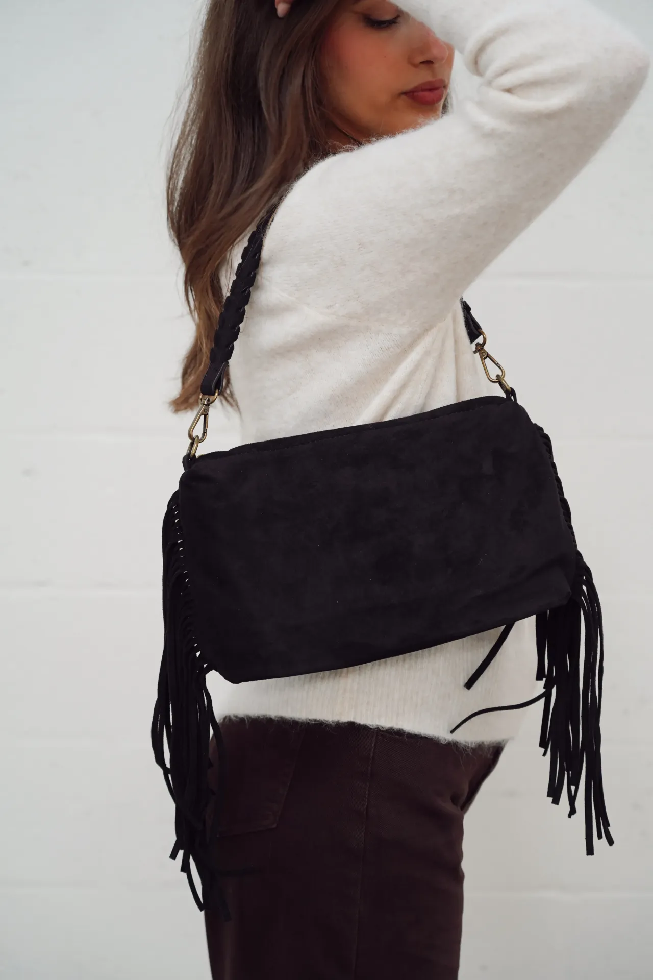 DUKE NOIR - Sac à franges