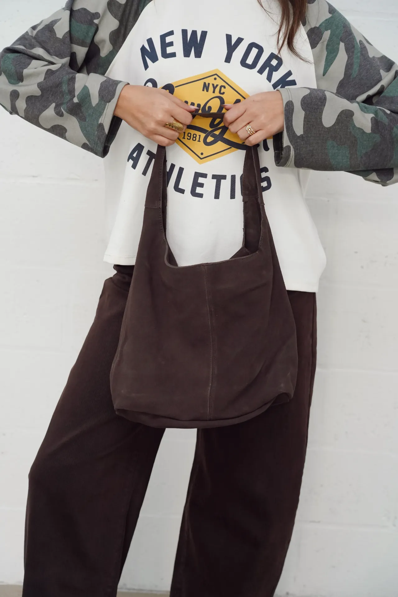 BECK BRUN - Sac en daim