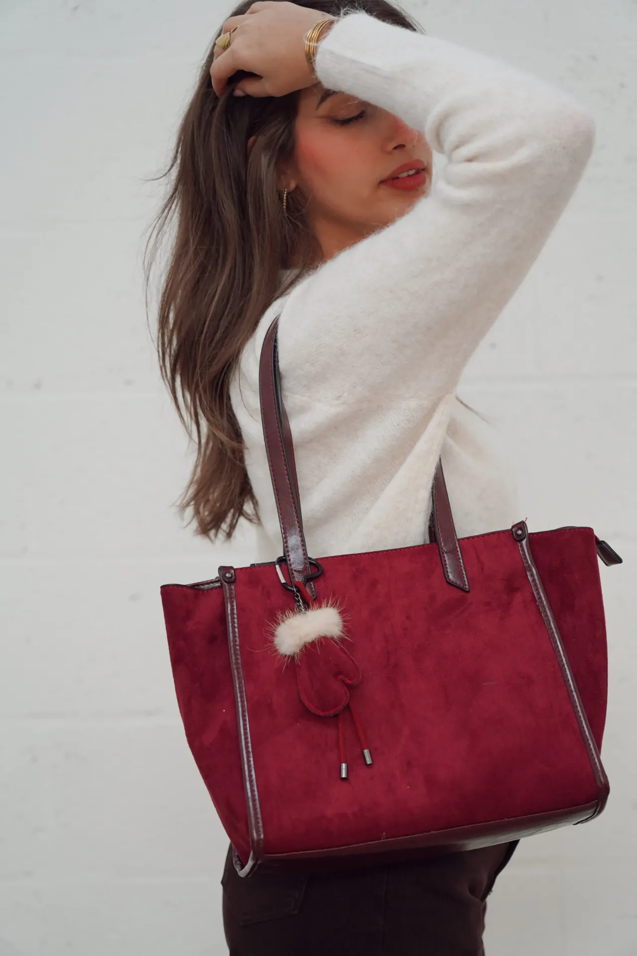 SVEN BORDEAUX - Sac breloque