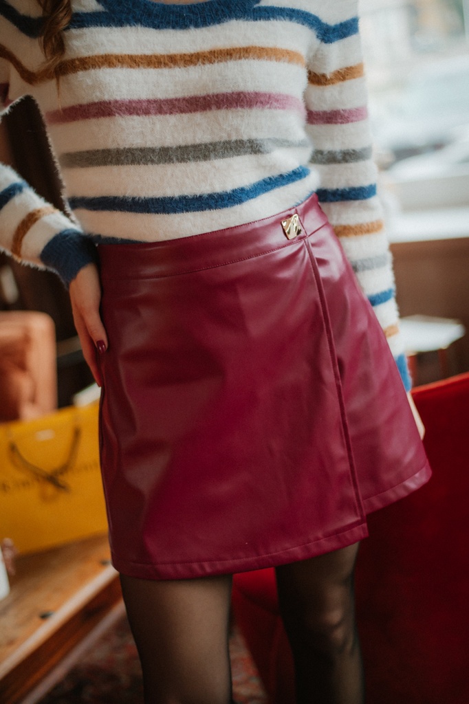 Jupe/short LISA bordeaux