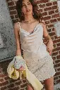 Top satine NORA beige
