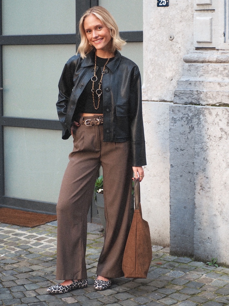 Pantalon GLORIA brun