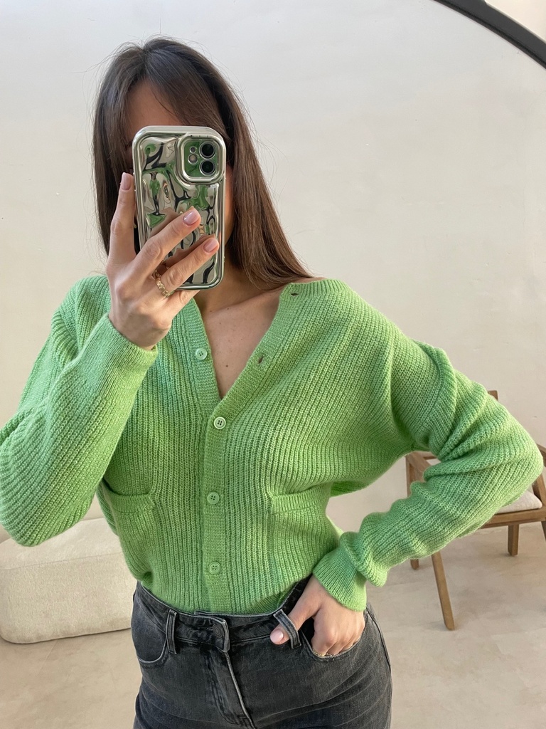 Cardigan HAYDEN vert (XS)