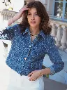 Veste LADY jeans à bouclettes