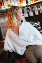 Cardigan CLEMENCE blanc