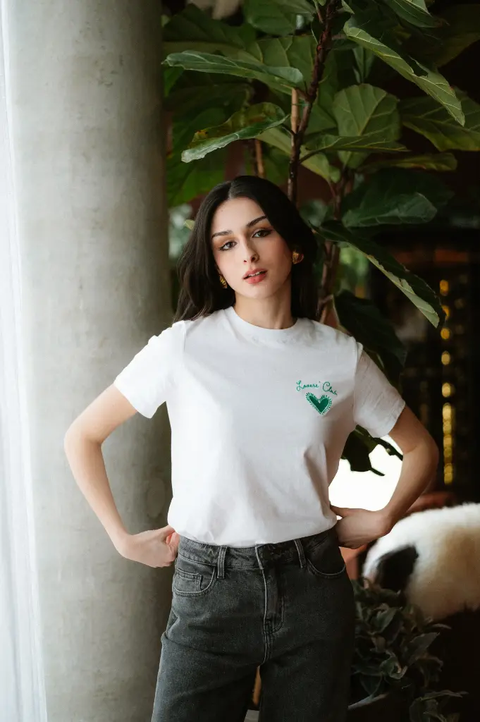 T-shirt LOVERS CLUB blanc
