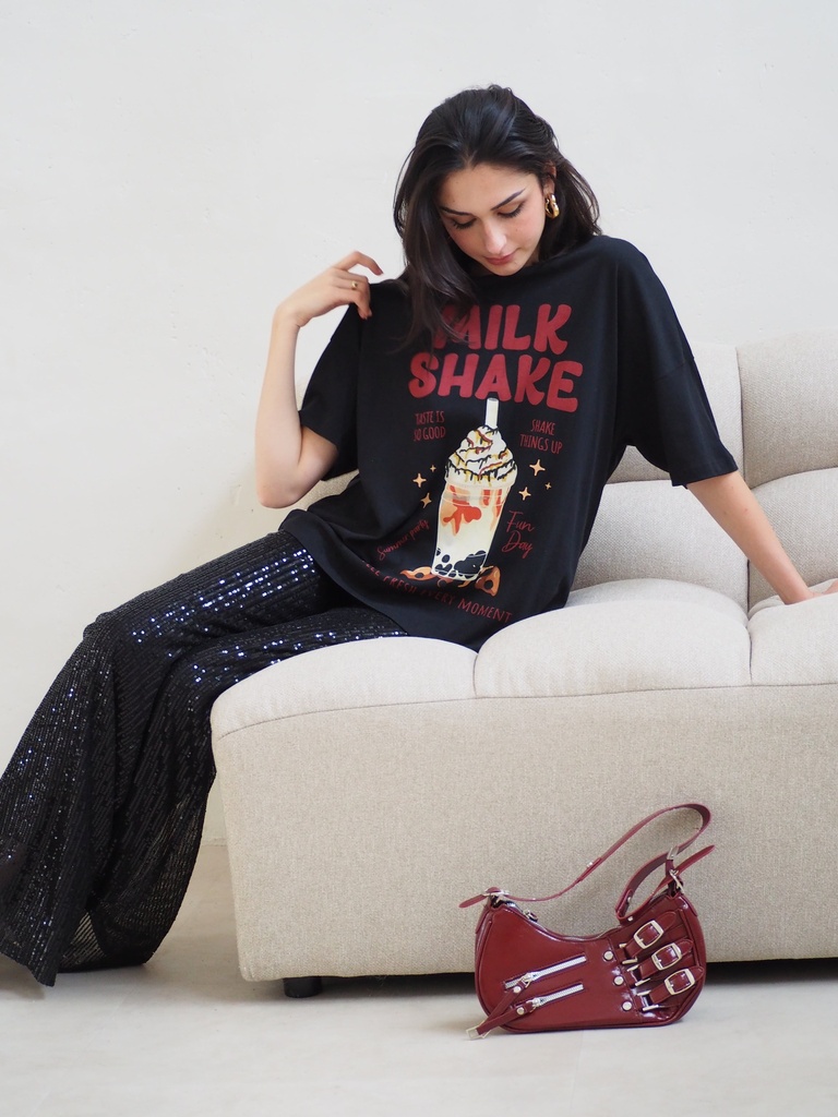 T-shirt MILKSHAKE noir