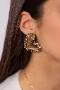 Boucles ALIA cœur dorées