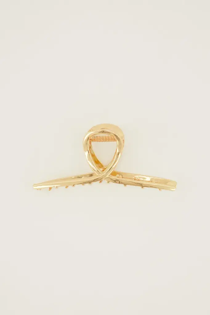 Pince à cheveux CROISEE dorée