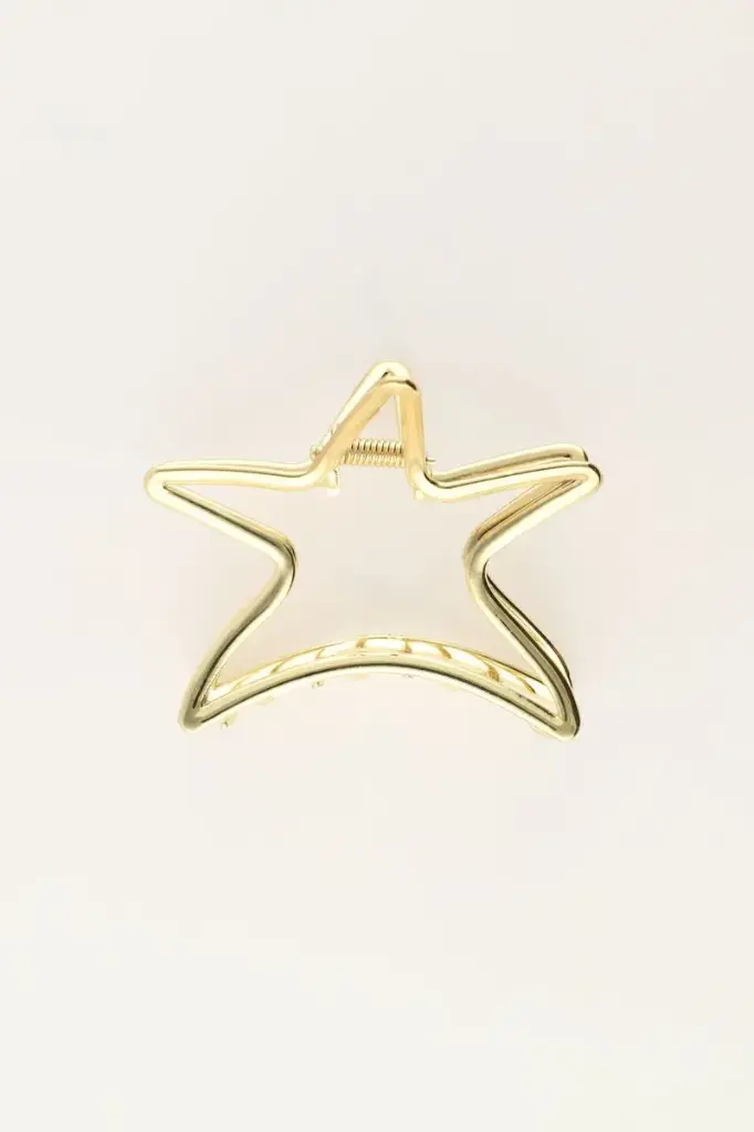 Pince à cheveux ETOILE dorée (grand format)