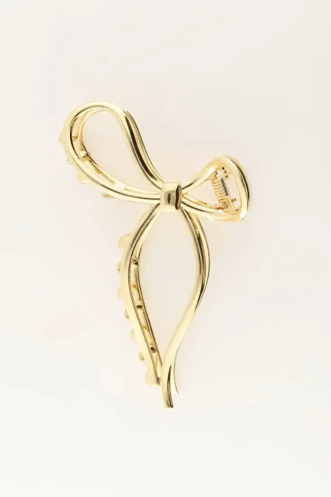 Pince à cheveux NOEUD dorée