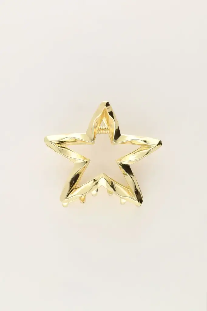 Pince dorée mini étoile