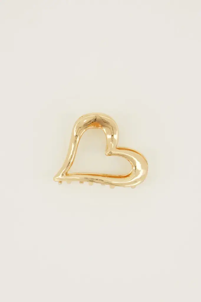 Pince dorée mini coeur