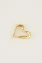 Pince dorée mini coeur