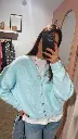Cardigan CLEMENCE aqua