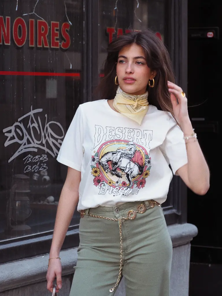 T-shirt DESERT blanc