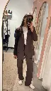 Blazer ALEGRIA brun chocolat